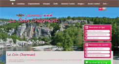 Desktop Screenshot of camping-lecoincharmant-ardeche.com